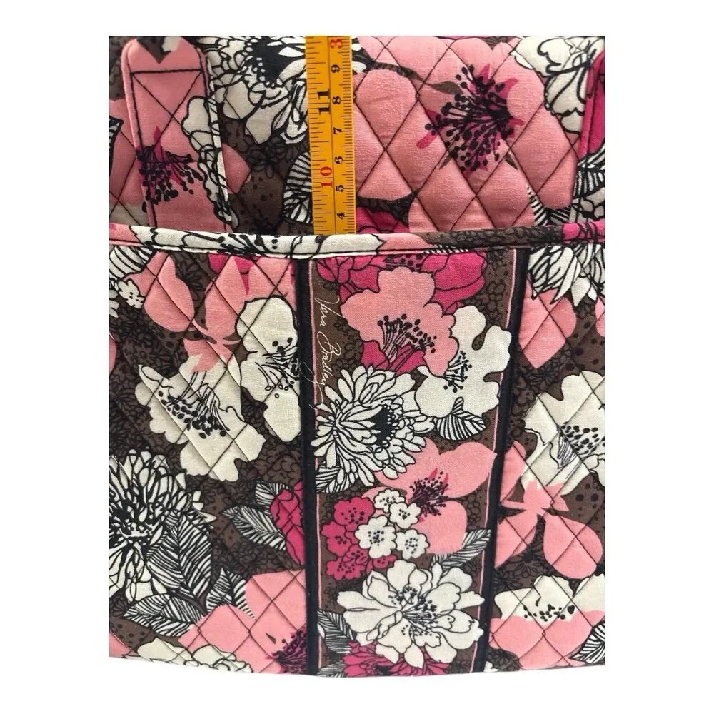 Vera Bradley MOCHA ROUGE LAPTOP PORTFOLIO Computer Hard Case Travel Work School